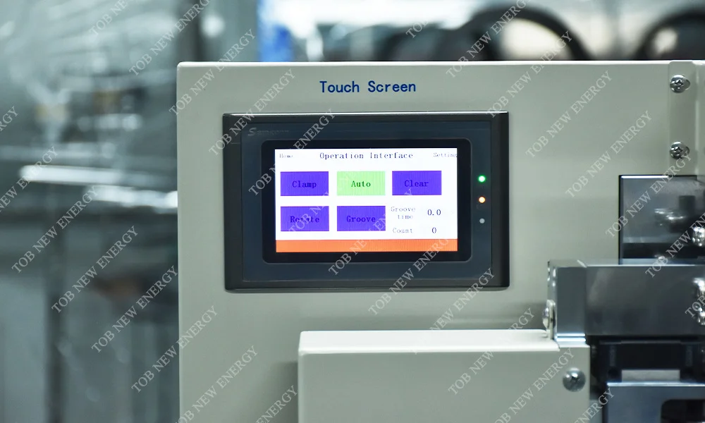 立式圆柱电池滚槽机